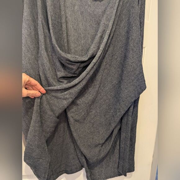 RD Style Women’s Gray Long Sleeve knit wrap lagenlook cocoon Sweater Plus sz 2X - Picture 6 of 8